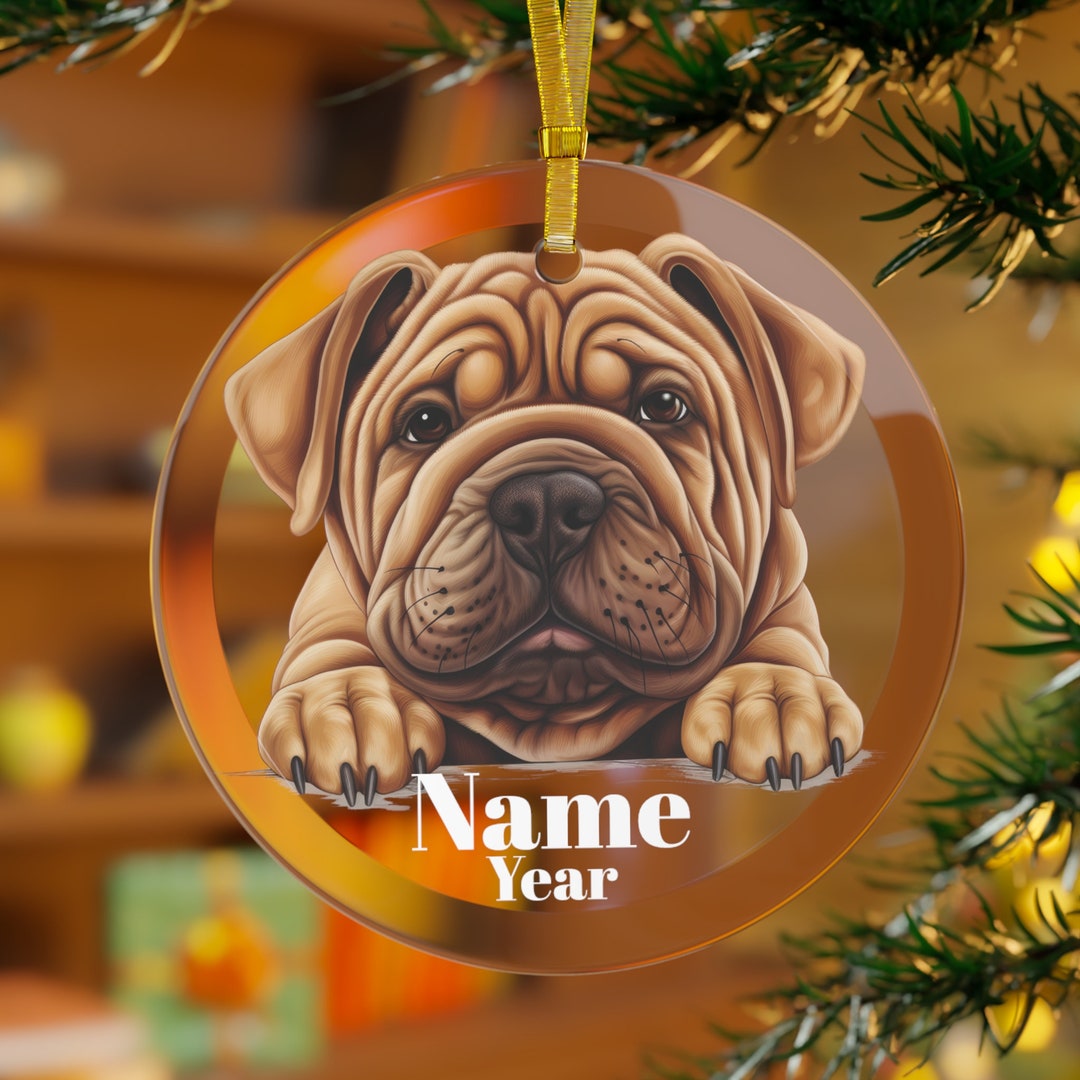 Sharpei Ornament, Shar Pei Dog, Sharpei Gifts, Sharpei Memorial