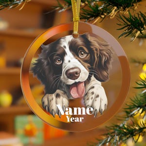 English Springer Spaniel Ornament, English Springer Spaniel Dog Gifts, Springer Memorial,  English Springer Mama, English Springer Christmas
