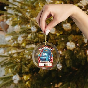 Funny Slot Machine Ornament., Not a Quitter, Slots Ornament, Slot Machine Gifts, Gambling Gifts, Slot Machine Lucky Christmas Ornament Vegas image 4