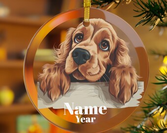 Cocker Spaniel Ornament, English Cocker Spaniel Dog Gifts, Cocker Spaniel Memorial,Cocker Spaniel Mama,Spaniel Dad, Cocker Spaniel Christmas