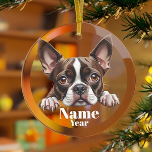 Boston Terrier Ornament, Boston Terrier Dog, Boston Terrier Gifts, Boston Terrier Memorial,Boston Terrier Mama,Terrier Dad,Terrier Christmas