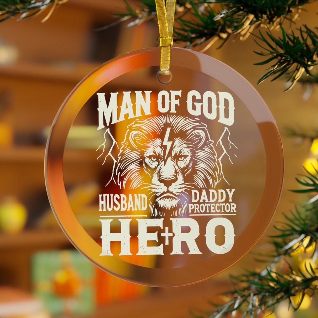 Man Of God - Personalized Shaped Wood Sign - Gift For Dad, Grandpa