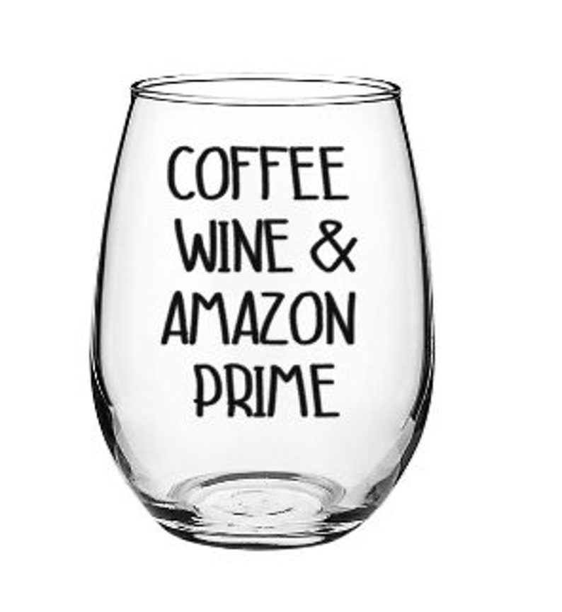 Steamless Wine glass Amazon prime lover Coffee Wine & Amazon Etsy