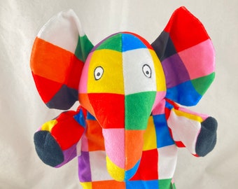 Elmer Elephant Story Telling Glove Hand Puppet Rainbow - New with Tags