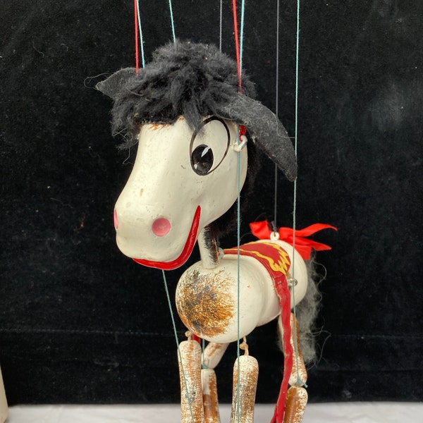 Vintage Pelham Puppet A2 Horse in Box English 1960's