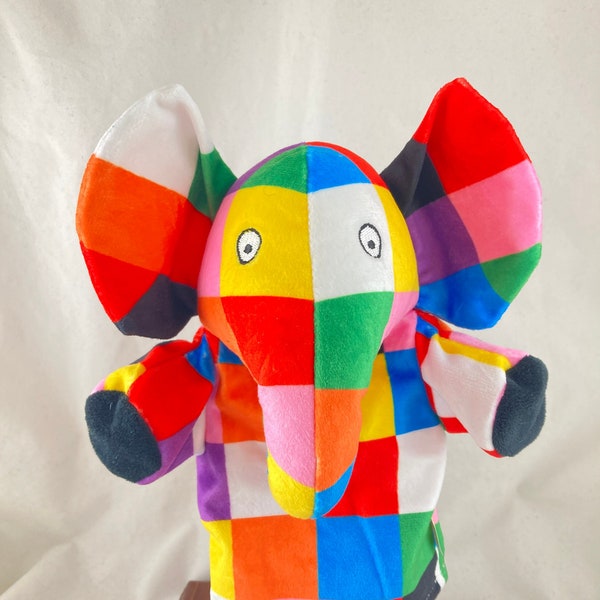 Elmer Elephant Story Telling Gant Marionnette arc-en-ciel - Neuf avec étiquettes
