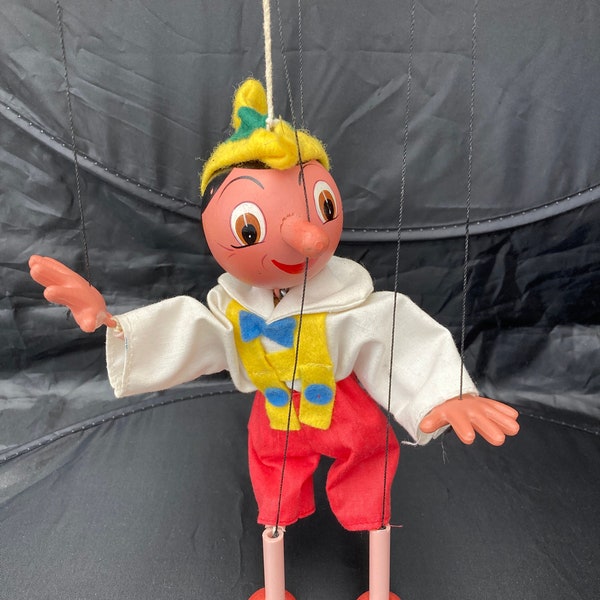Vintage Pelham Puppet Pinocchio Puppet Marionette JC type