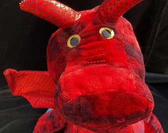 Large Red Dragon Hand Puppet New with Tags age 1+