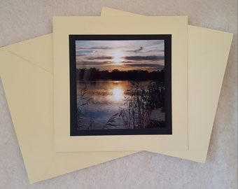 Funeral folding card with original photo