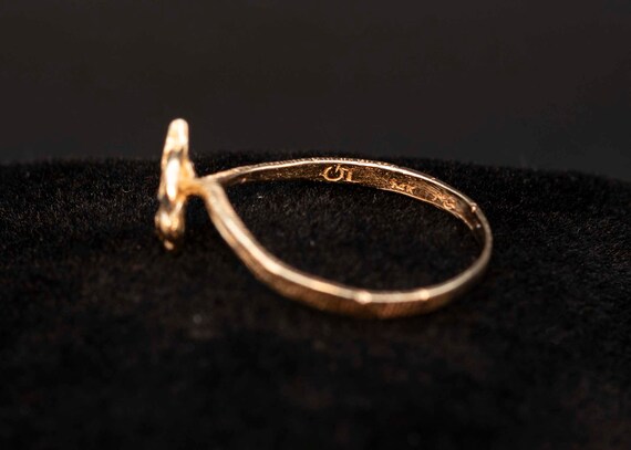 Really Pretty 14k Gold, Rose Ring - image 3