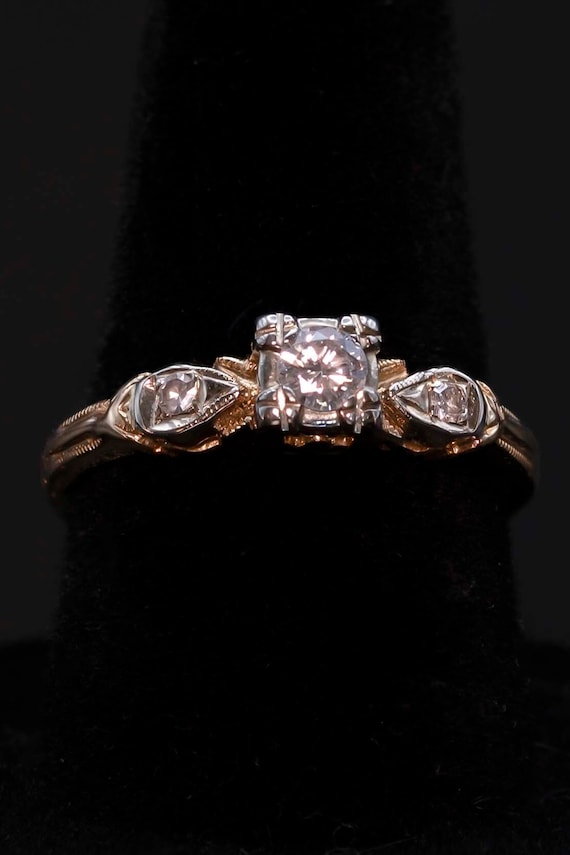 14K Gold Vintage Diamond Ring