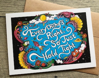 EVERYTHING'S RIGHT Note Card, Phish Card, Phish Art, Phish Print, Phan Art