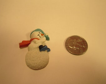 Snowman Vintage resina aguja Minder