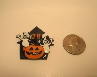 Spooky Haunted House with Ghosts