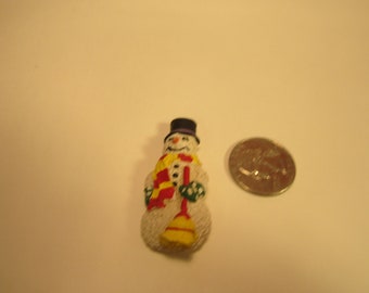 Snowman Vintage resina aguja Minder