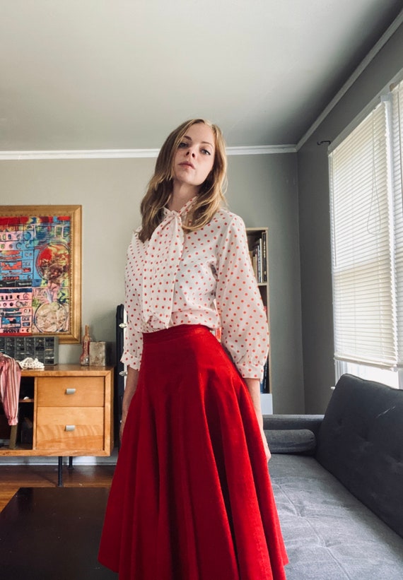 1950’s Red Circle Skirt