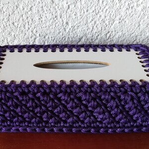 Kosmetikbox Hülle gehäkelt aus Ropegarn