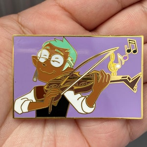 Raine Whispers Enamel Pin | The Owl House Pin | Eda the Owl Lady | Luz Noceda | Amity Blight | Lumity | Non-Binary