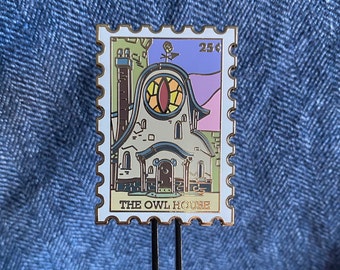 The Owl House Stamp Enamel Pin | The Owl House Pin | Eda the Owl Lady | Luz Noceda | Amity Blight | Lumity
