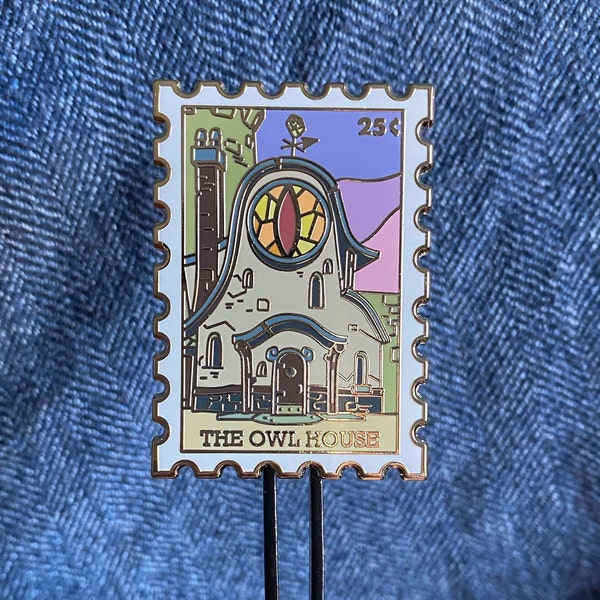 The Owl House Stamp Enamel Pin | The Owl House Pin | Eda the Owl Lady | Luz Noceda | Amity Blight | Lumity