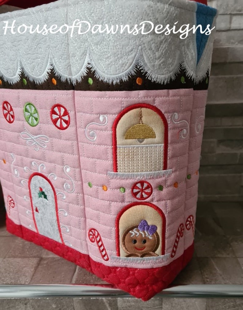ITH Quilted Candy/gingerbread House Bag Etsy