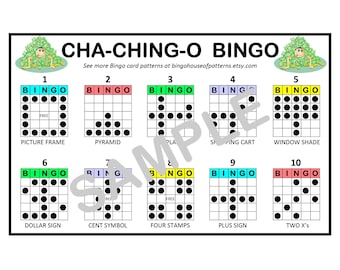 Cha-Chingo BINGO Card Patterns for Really Fun BINGO Games - Bingo Cards