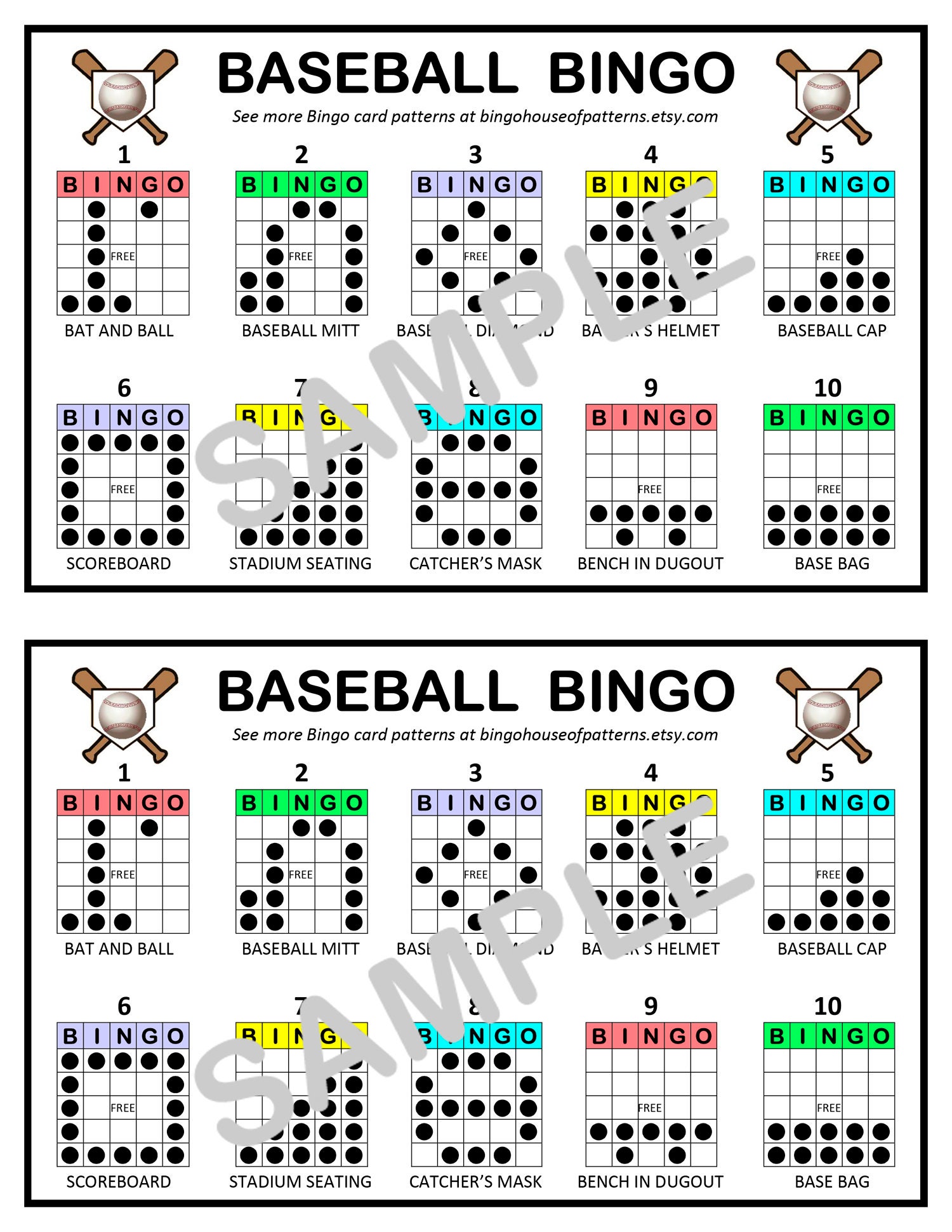 Baseball BINGO Card Patterns for Really Fun BINGO Games - Bingo Cards - Etsy baseball-bingo-card-patterns-for-really-fun-bingo-games-bingo-cards-etsy