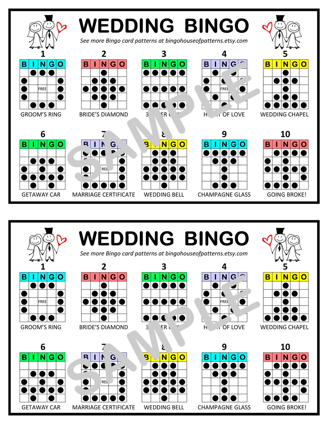 Collection special Times BINGO Card Patterns for Really Fun BINGO Games