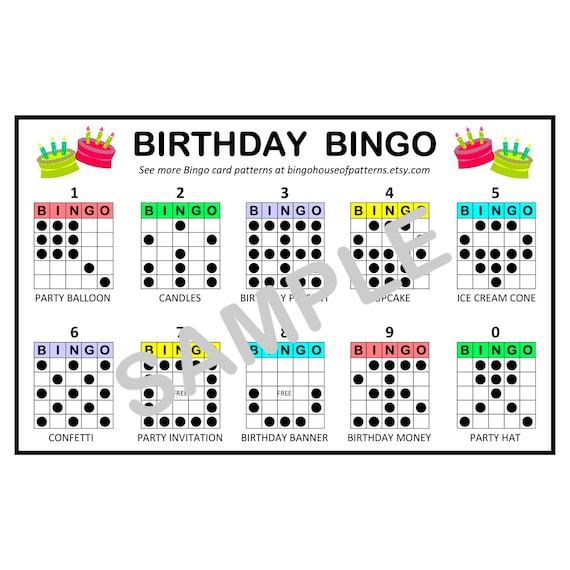 Patrones de juego de bingo