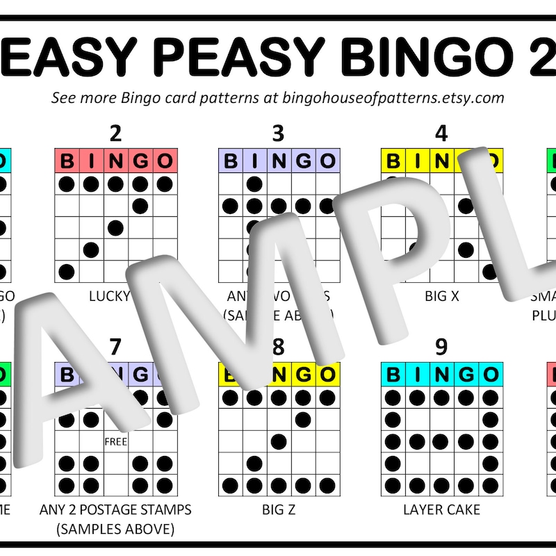 BingoHouseofPatterns - Etsy