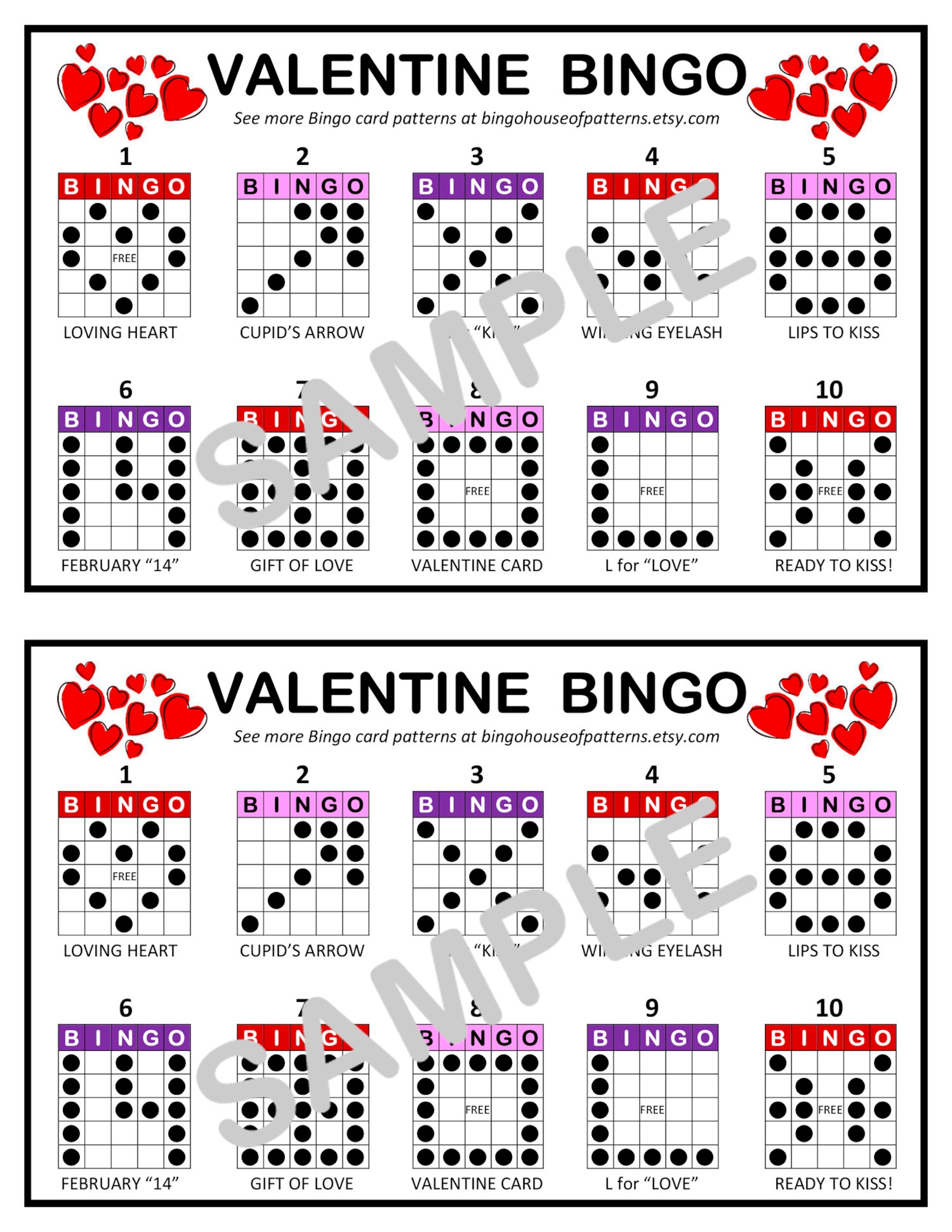 Collection holiday BINGO Card Patterns for Really Fun BINGO Games Bingo