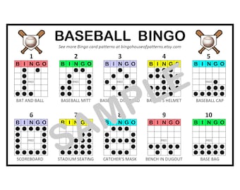 Baseball BINGO Card Patterns for Really Fun BINGO Games - Bingo Cards