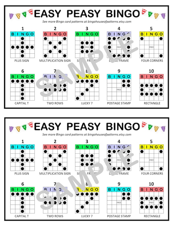 Essential bingo game paper card for a Fun, Classic Game verloop.io