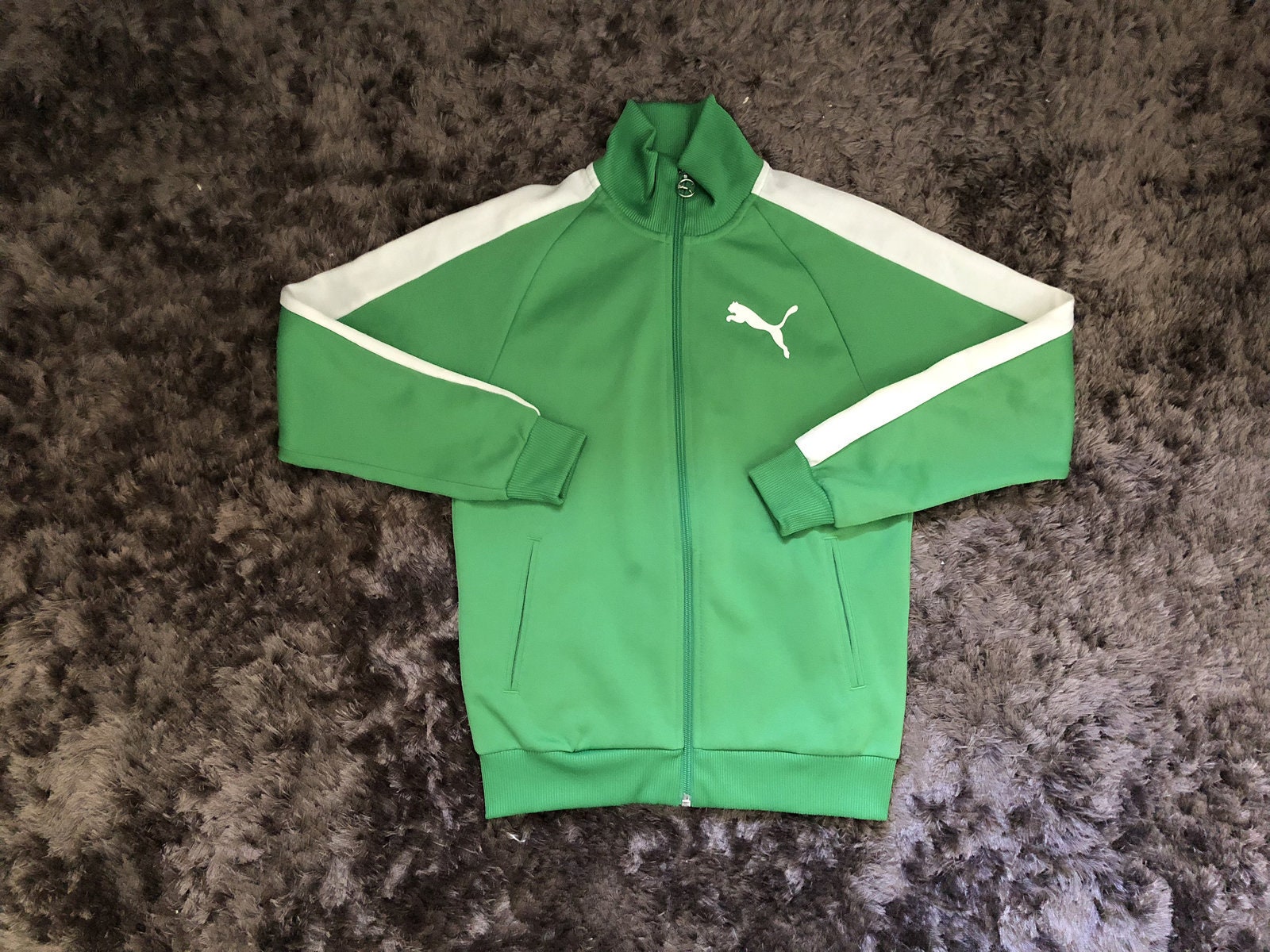 Puma Jacket Vintage 90s Green Men Sz Small | Etsy