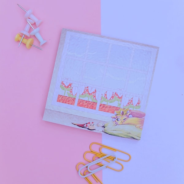 Cute Cat Sticky Notes! | Peaches | Meow-io sticky note | Memo Pad | Super Mario Cats | Calm Afternoon Nap Cat