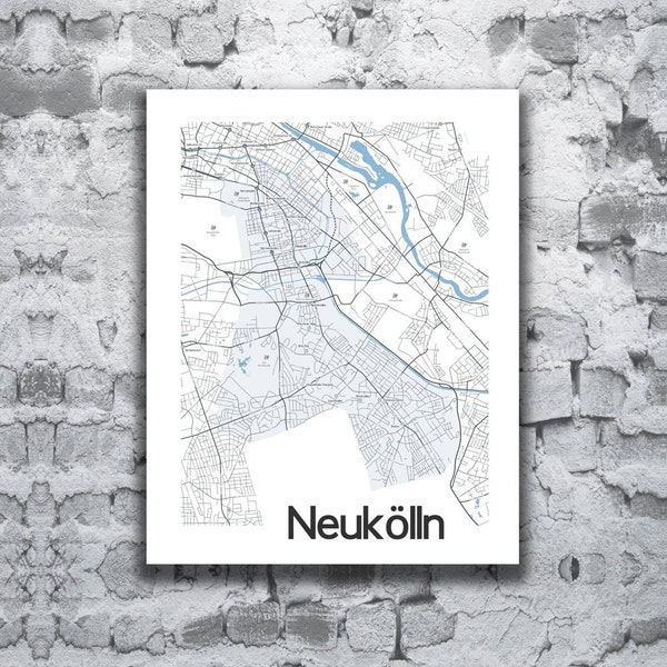 NEUKOLLN Neukölln Berlin Germany map poster