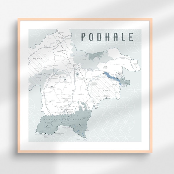 PODHALE and Tatra Mountains Poland Tatras highland culture folklore poster mountains