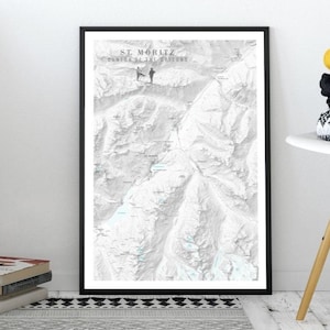CALLE. MORITZ Suiza Estación de esquí de Saint Moritz Mapa de pistas de esquí Imprimir Las principales áreas de esquí son Corviglia, Corvatsch, Diavolezza