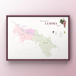 WINE LA RIOJA carte des vins Rioja wine region in northern Spain carte des vins España Vinos de Rioja DOCa