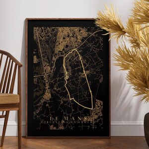 Carte des affiches de course F1 LE MANS