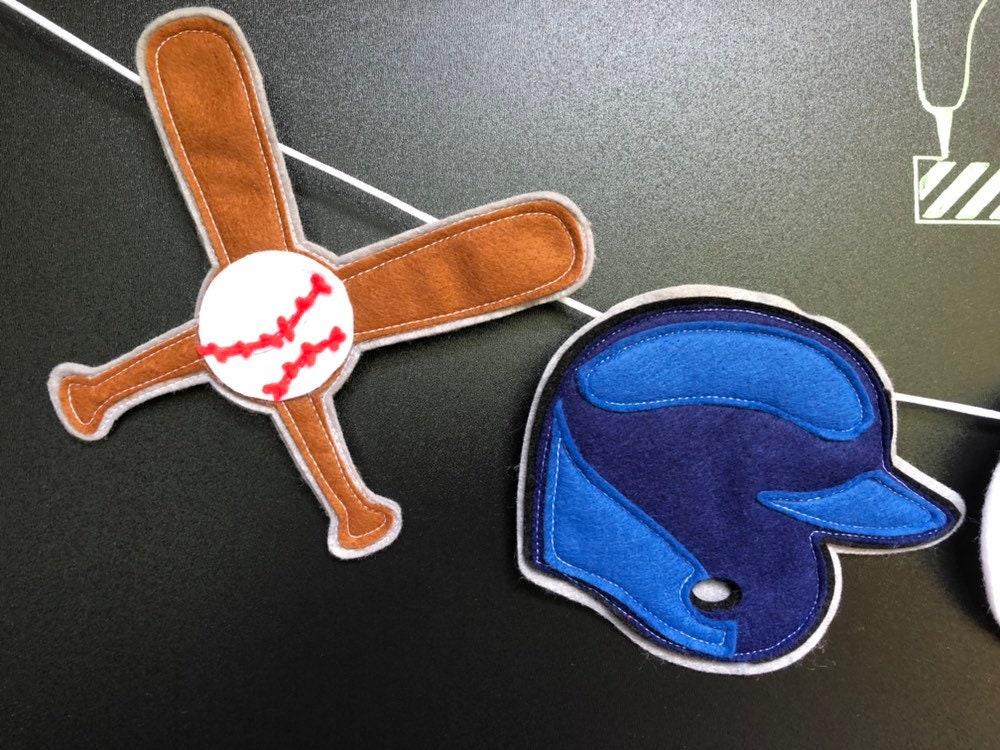 Felt Baseball Banner/Party Banner/Baseball Bunting Etsy