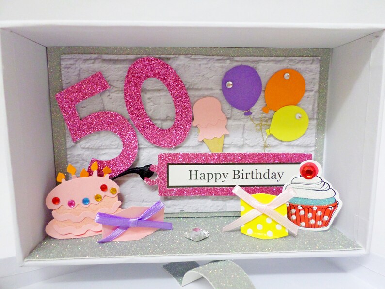 Geldgeschenk 50. Geburtstag rosa Bild 3