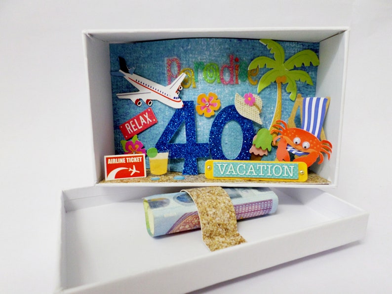 Money Gift 40 Birthday Paradise Etsy