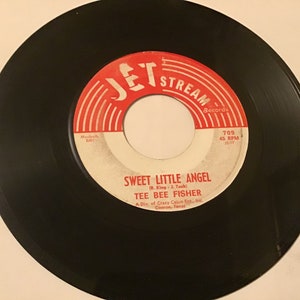 Tee Bee Fisher on Jet Stream 45 rpm #709 (five long years) flip side is (sweet little angel)