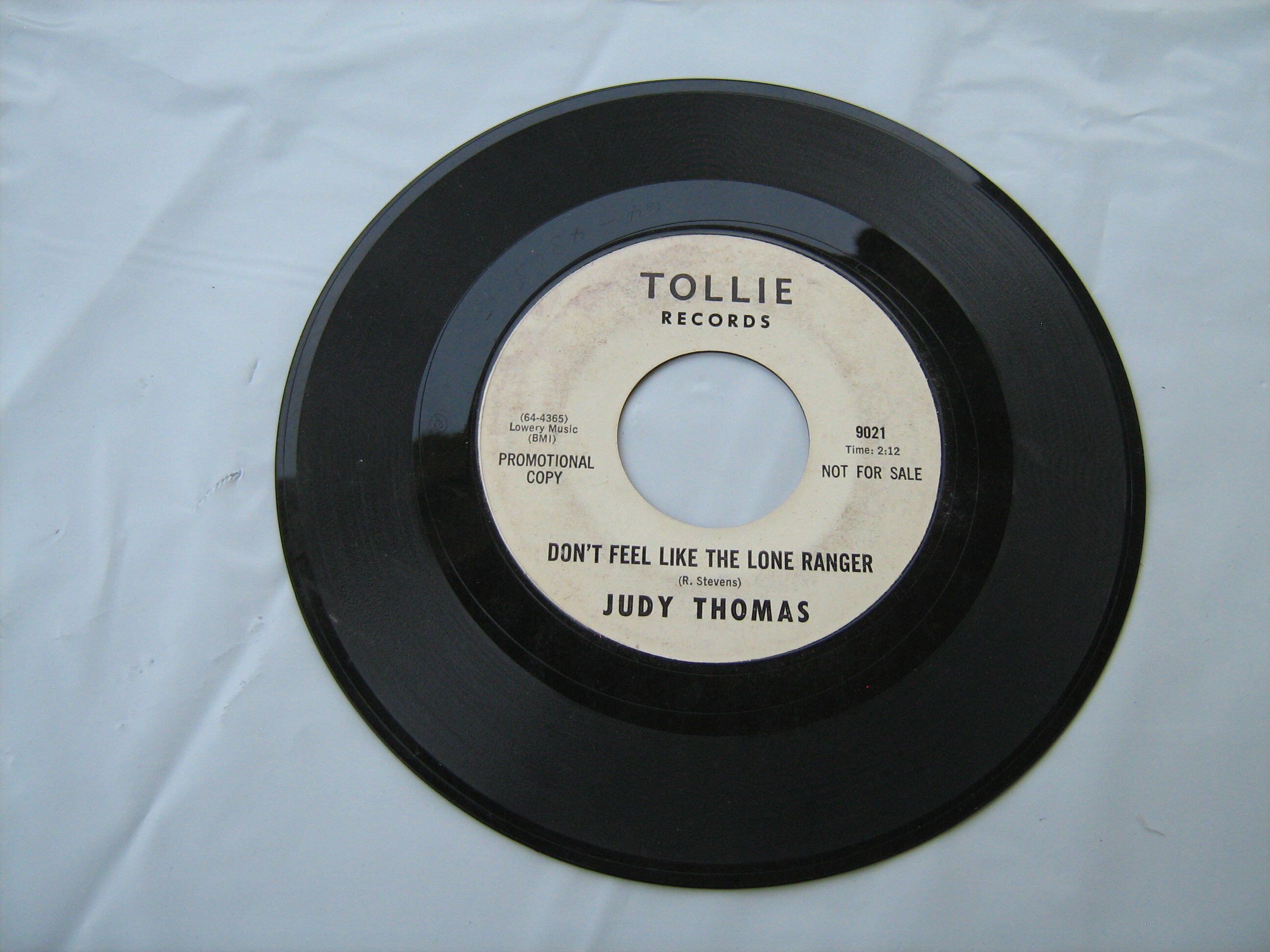 1960s Pop Rock Judy Thomas 45 Rpm ( Don