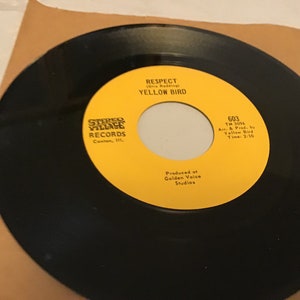 Rare 1960s 45 rpm record Yellow Bird on Stereo label Canton Illinois # 603 Function at the Junction flip side is Respect
