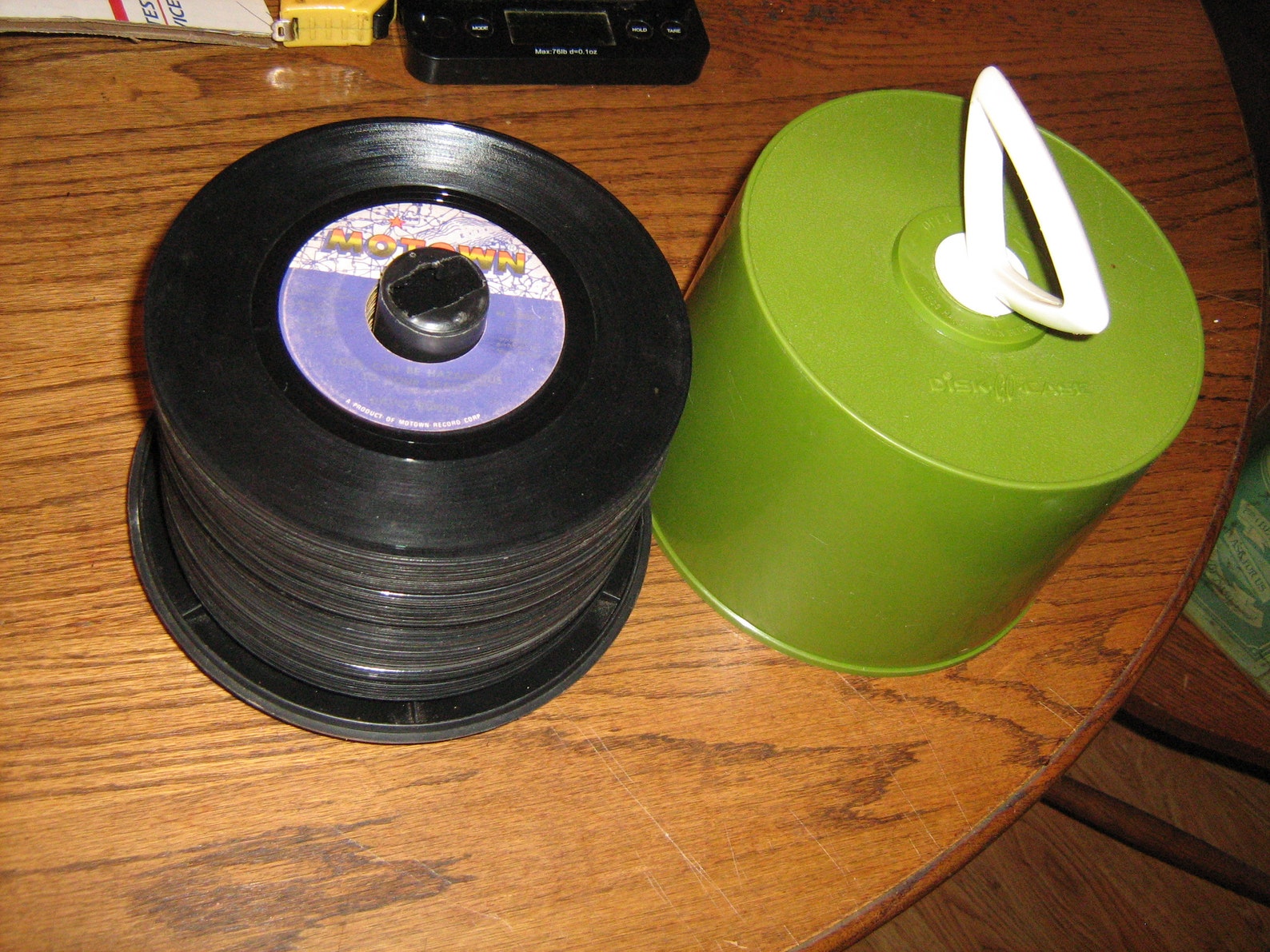 Vintage Green Disk-go- Case With 55 Assorted 45 Rpm Records - Etsy