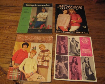 lot of 4 --- 1950-1970s  knitting, pattern  magazines ,  lot.11
