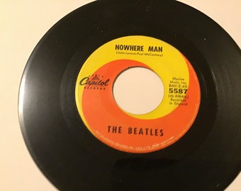 The Beatles Capitol Records 45 RPM # 5587 ( Nowhere Man) Flip Side
