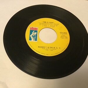 Booker T & the MG’S soul 45s on Star # STAx # STA - 0028 ( Johnny I love you ) flip side is ( time is tight )